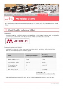 Mendeley at HU guide